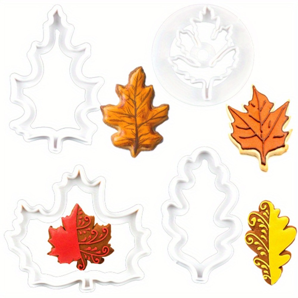 Fiddle Leaf Fig - 4Pcs Set Fall Leaf Cookie Cutters