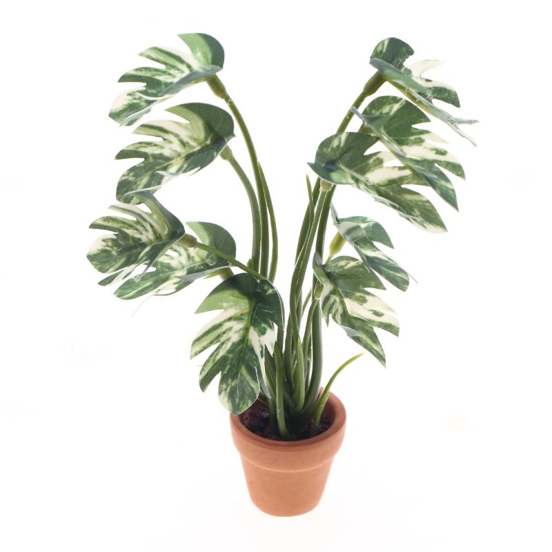 Pothos - New.1PC 1/12 Dollhouse Simulation Monstera Green